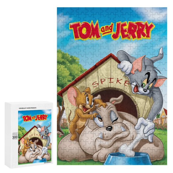 300 PCS Jigsaw Puzzle - Tom And Jerry Puzzle Enthusiasts
