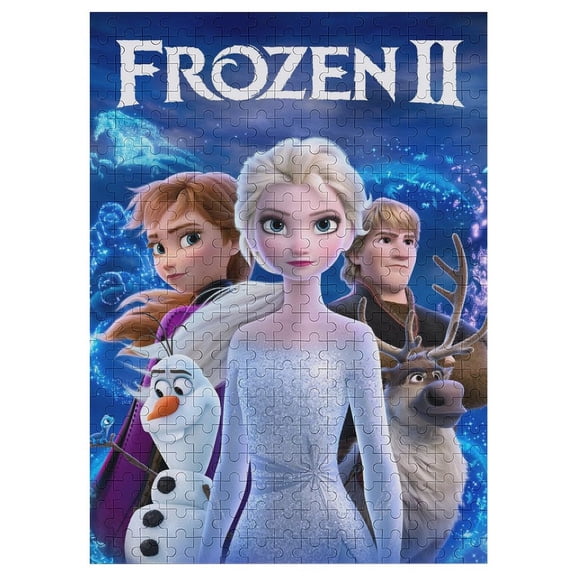 300 PCS Jigsaw Puzzle Frozen Cartoon Wooden Puzzle Challenging Game Fun Artwork For Family Friends Gifts