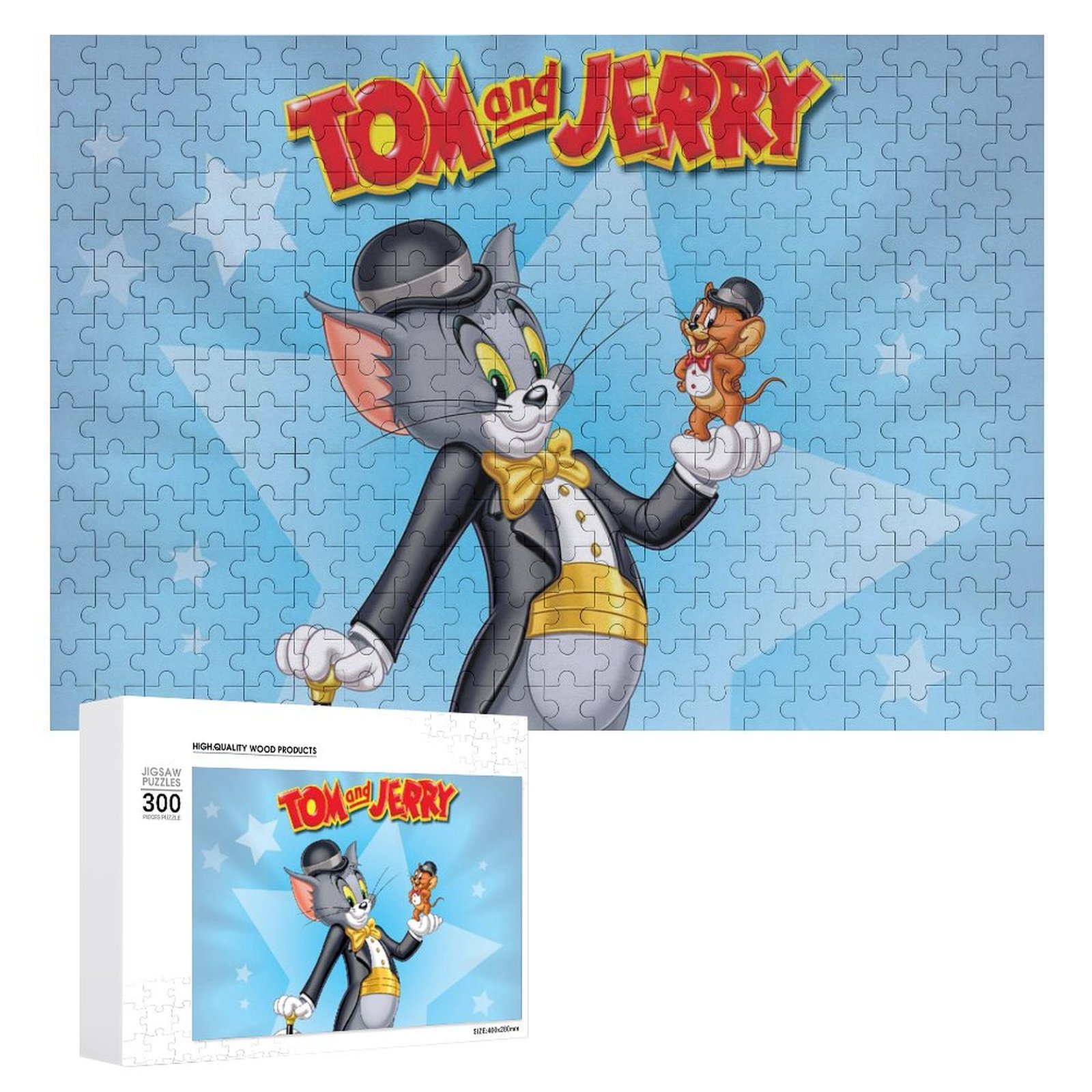 300 PCS Jigsaw Puzzle - Tom And Jerry Puzzle Enthusiasts - Walmart.com