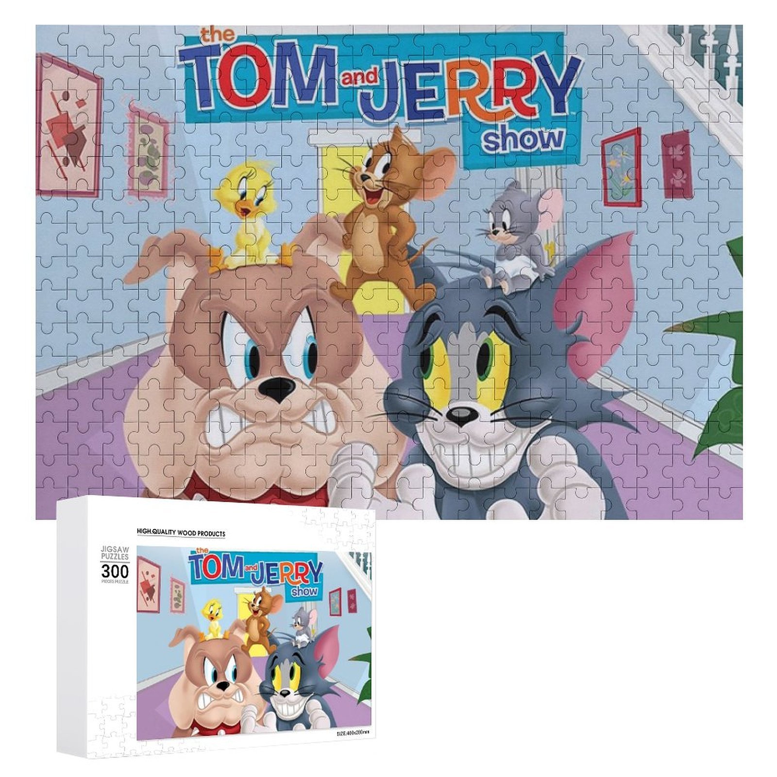 300 PCS Jigsaw Puzzle - Tom And Jerry Puzzle Enthusiasts - Walmart.com