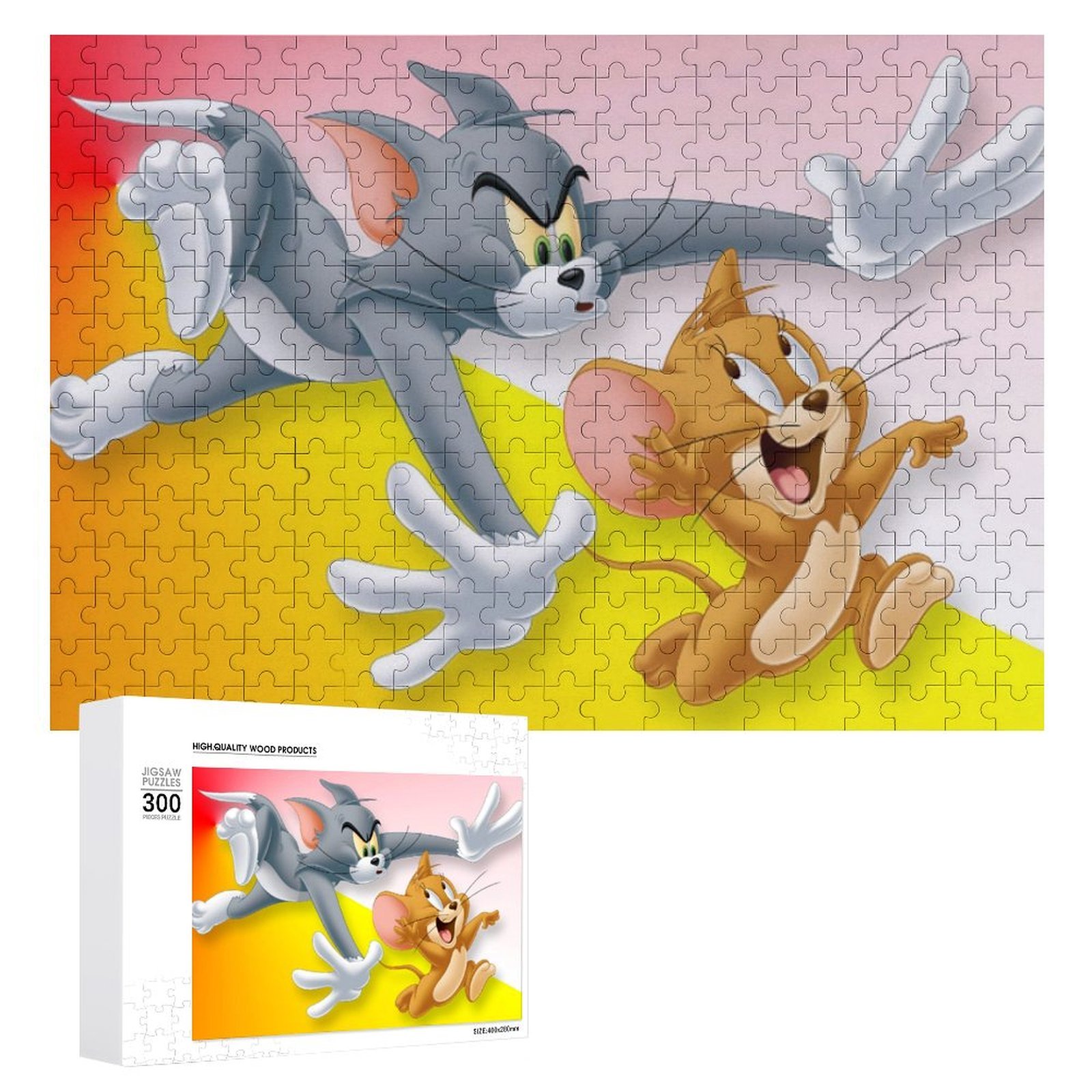 300 PCS Jigsaw Puzzle - Tom And Jerry Puzzle Enthusiasts - Walmart.com