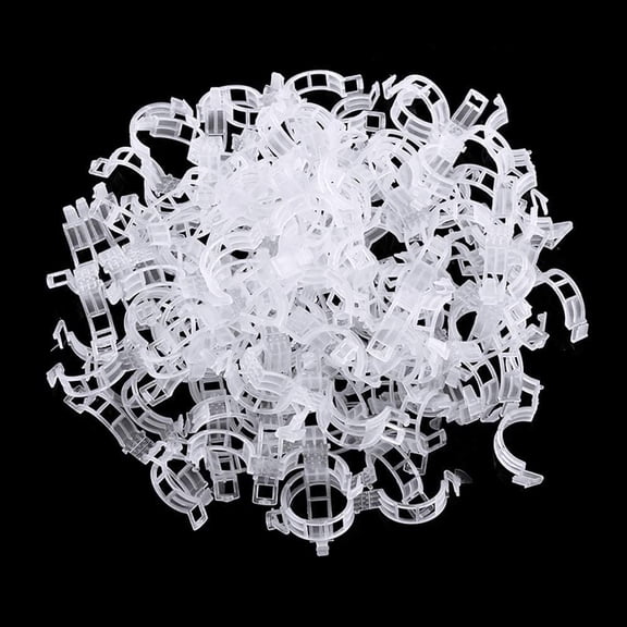 300 PCS Plant Support Clips Tomatoe Grafting Clips Vegetable Garden Clips Trellis Clips Vine Support Holder Clips for Vine Vegetables Tomato Flower Twine to Grow Upright and Healthily