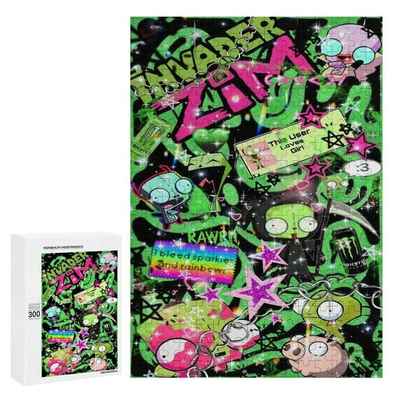 300 PCS Puzzle for Adults - Invader Zim Jigsaw Puzzle