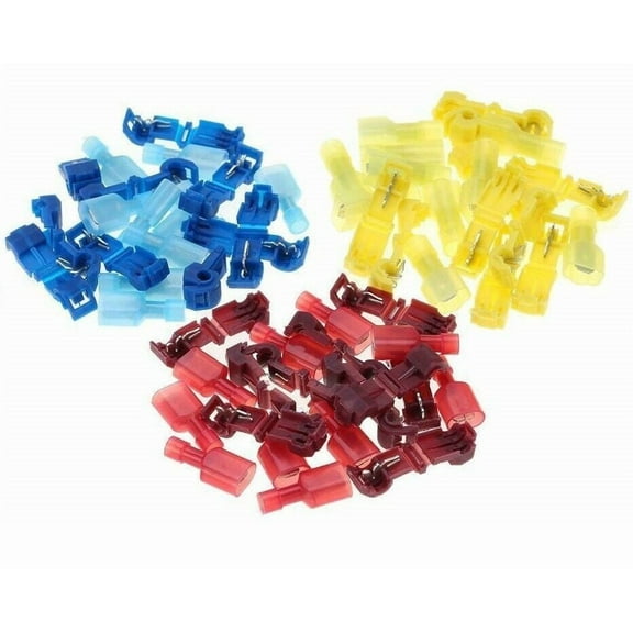 300 PCS T-Tap Quick Splice Insulated Wire Connector 16-14 12-10 22-18 AWG Combo