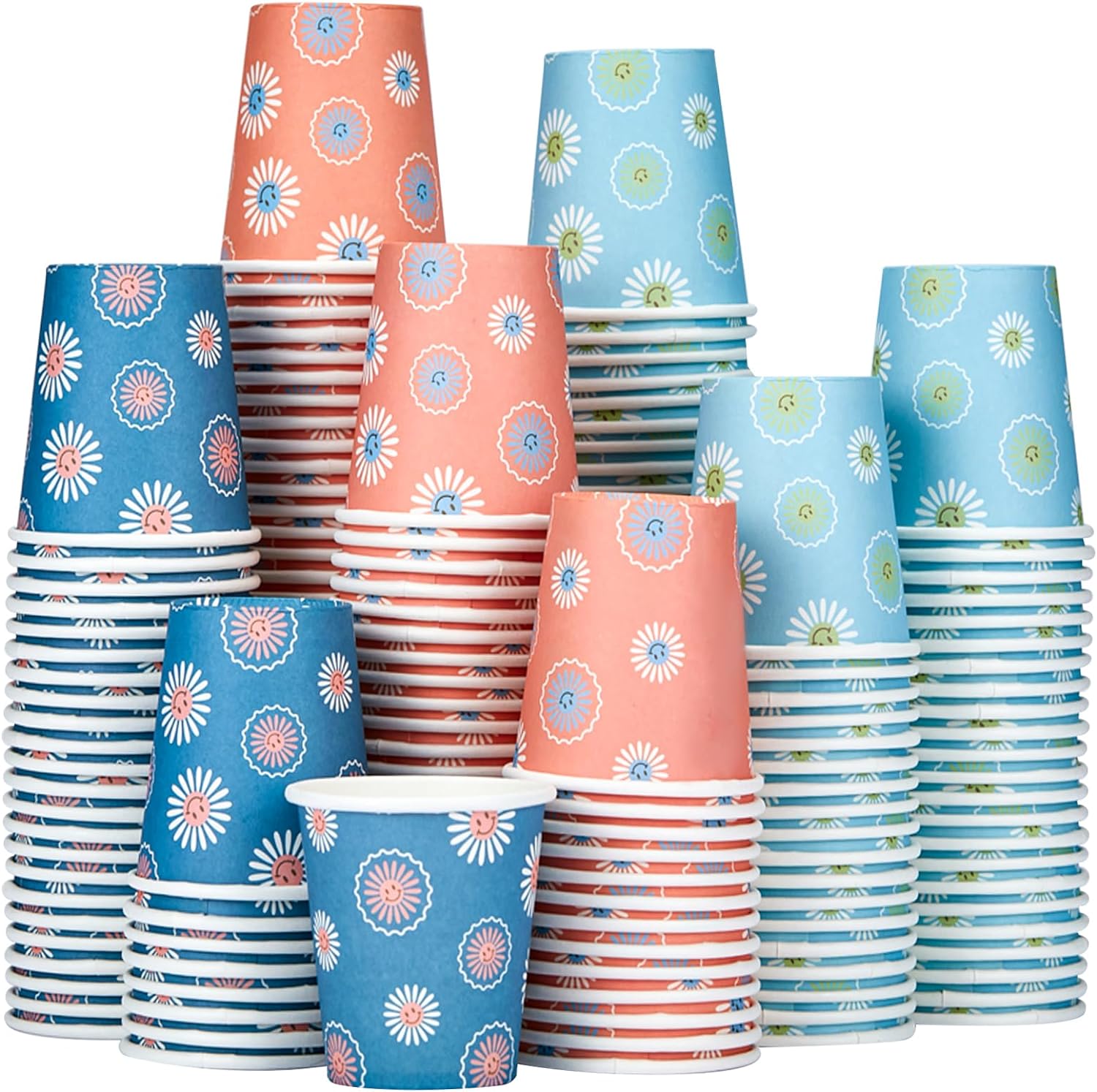 300 Pack 3 oz Paper Cups Sturdy & Durable Mini Mouthwash Cups