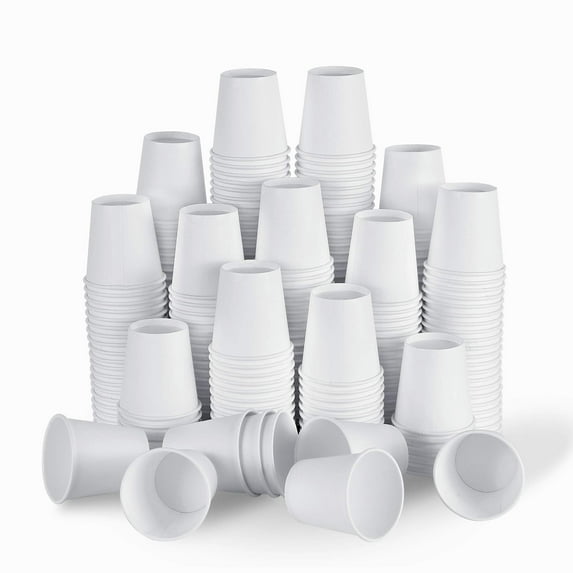 [300 Pack] - 4 oz Brandon-Super Disposable Cups for Mouthwash, Espresso, Bathroom, and More - Also Available in 3 oz, and 2 oz Sizes!