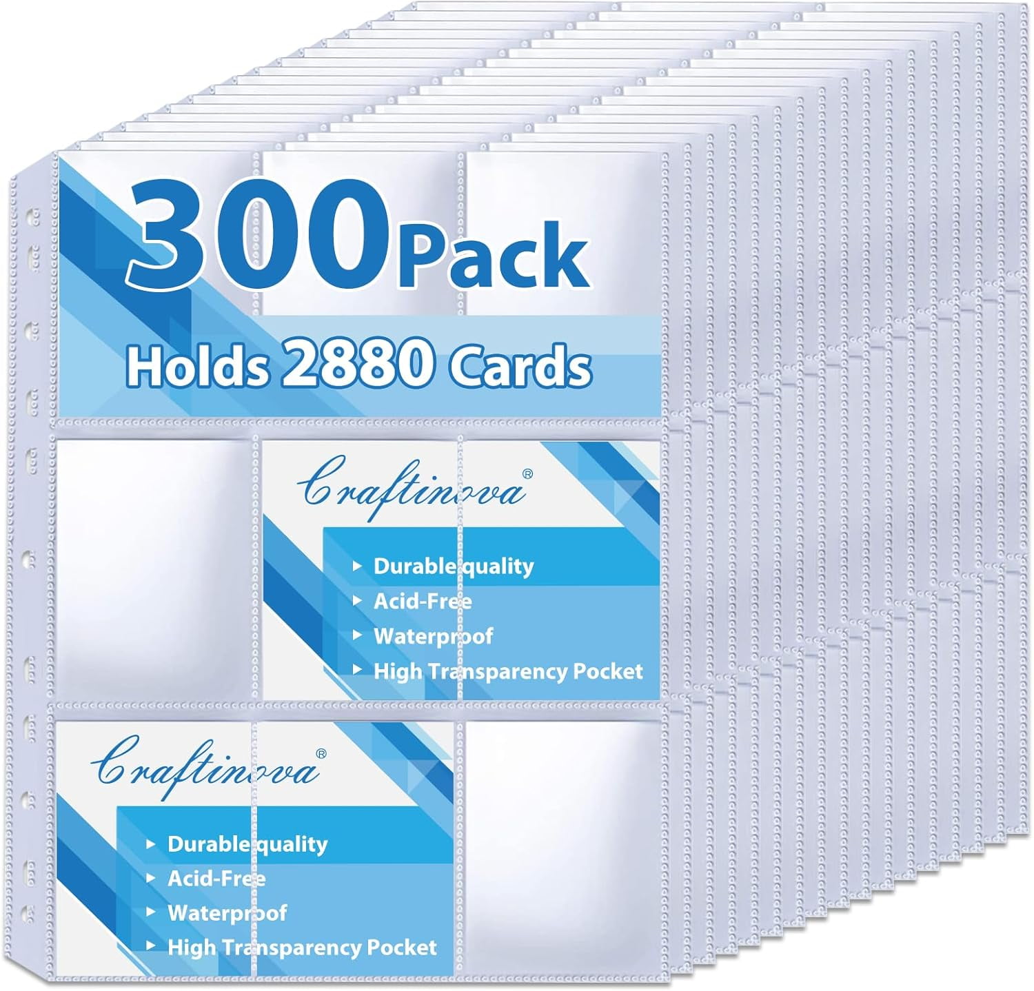 baseball card sleeve sheets Amazon.com: Sooez 9 Pocket Page Protectors, Trading Card Sleeves for Binder,  36 Pack