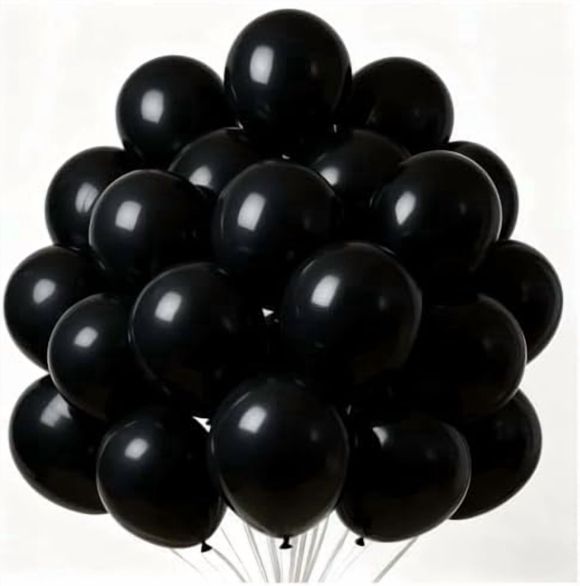 300 Pack Black Balloons 12 inch Black Latex Party Balloon Bulk for Various Party Events Decorations