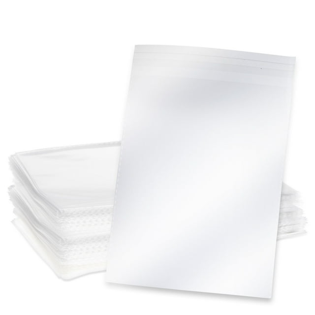 300 Pack Clear Greeting Card Sleeves, Transparent Envelopes for 5x7