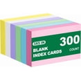 thumbnail image 1 of 300 Pack Multicolored Blank Index Cards, 3x5 Inch Note Cards for Studying, Flashcards, and Organization, 1 of 8