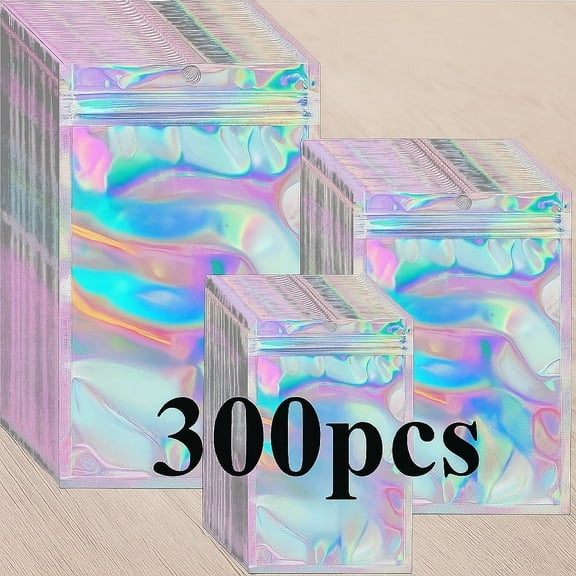 NOBRAND Bead Storage Box, 300-Pack,Reusable Sealed Bags Beads