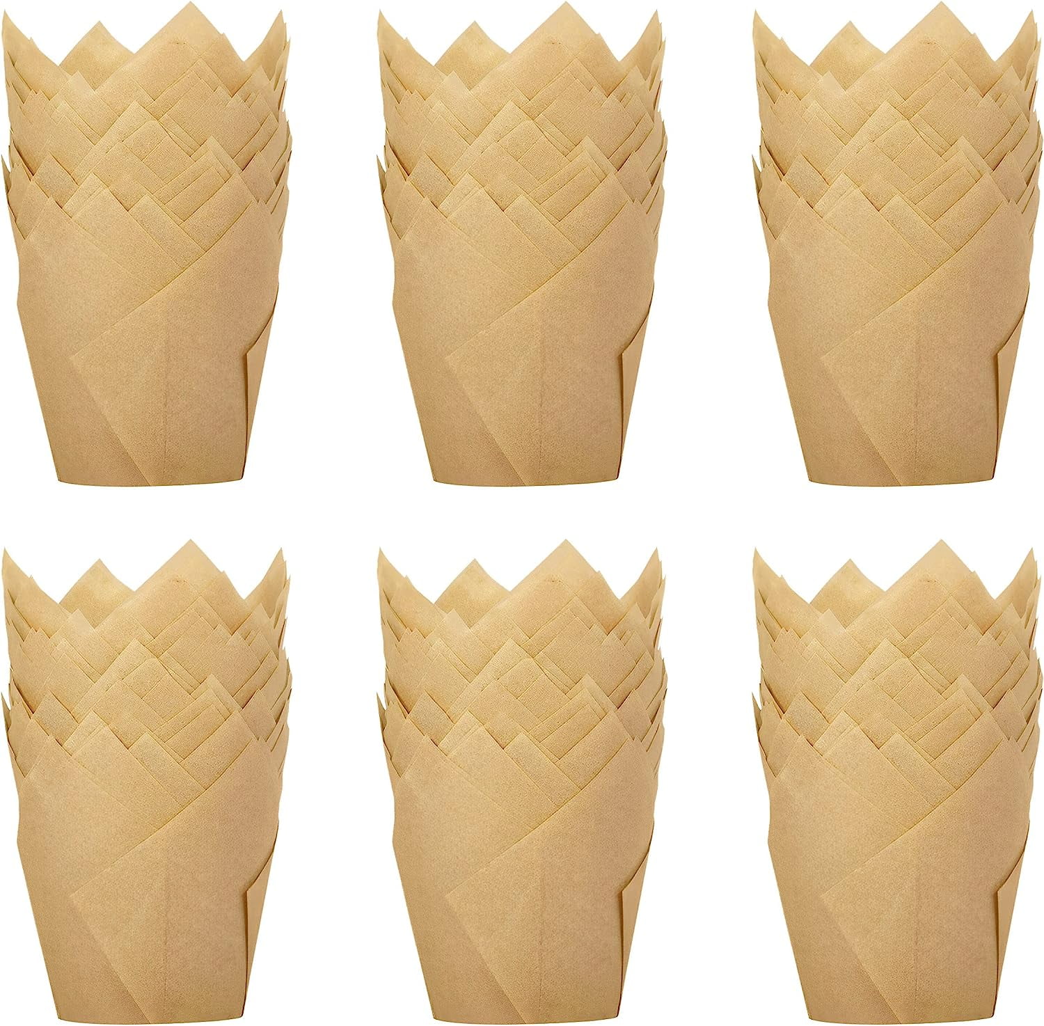 300 Pack Tulip Parchment Cupcake Liners Standard Baking Cups Muffin