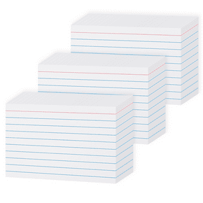 3 X 5 Notecard