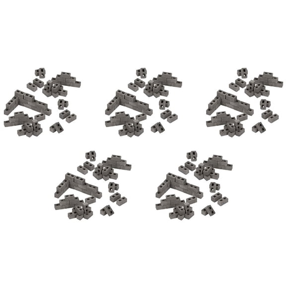 300 Packs Cinder Blocks 1/12 Scale Mini Bricks Concrete Miniature Bricks Landscaping Accessories