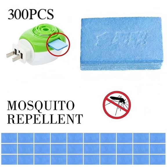 300-Packs Mosquito Repellent Tablets, Non-Toxic Anti-Mosquito Pest Repeller Sheets for Indoor Outdoor Home Camping Travel Use