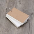 thumbnail image 1 of 300 Pages Binder Ring Easy Flash Kraft Paper Study Cards Bookmark DIY Greeting Index (White), 1 of 7