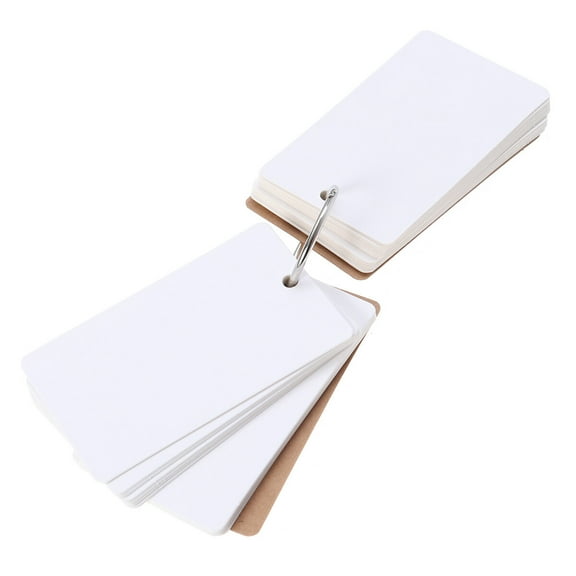 300 Pages Greeting Cards Flash Cards Kraft Paper Sheets Offic Blank Study Cards Note Bookmark Flash Card White