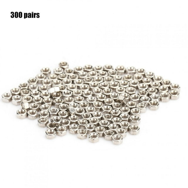 300 Pairs Rimless Glasses Screw Hex Nuts 1.4 Nut Cap Eyeglasses