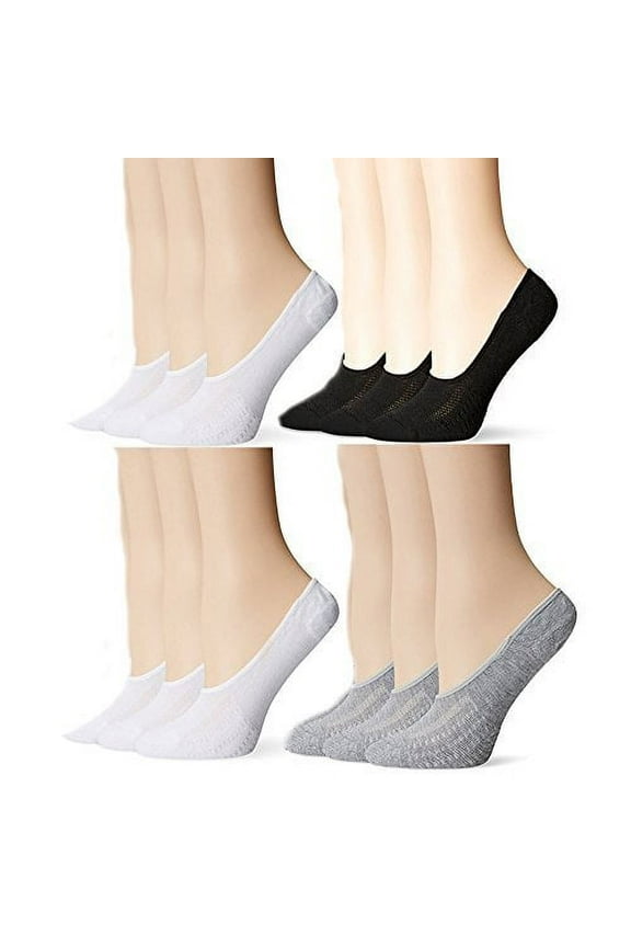 300 Pairs Wholesale No Show Sneaker Socks Women Casual Invisible liners Peds Shoe Size 9-11 (Basic, 25 DOZ)