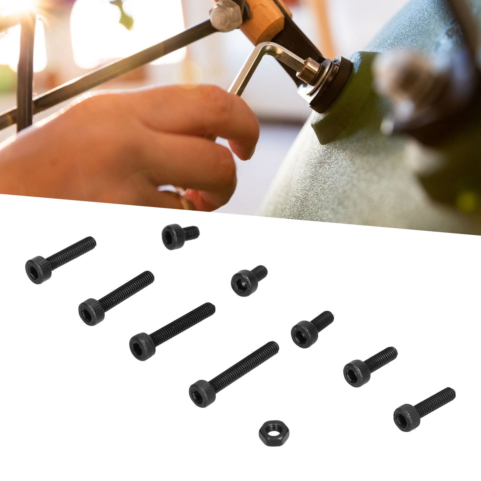 300,Pc Alloy Steel Screw  Nut Kit, M3 Hex Socket Cap Bolts for Mold Assembly  Machinery