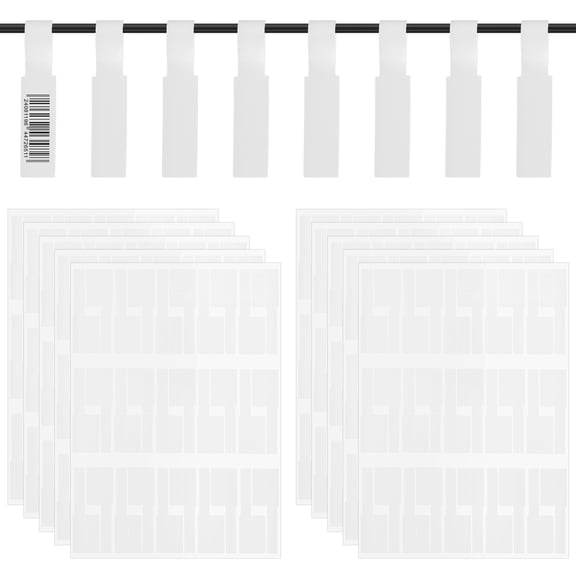 300 Pcs 10 Sheets Cable Label,Plastic Wire Label Waterproof Cord Tag for Cable Management,Self Adhesive Tag for Printable and Handwriting,White