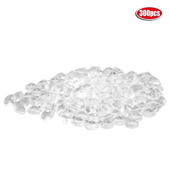 300 Pcs 20mm DIY Transparent Diamonds Crystals Exquisite Decoration Wedding Props