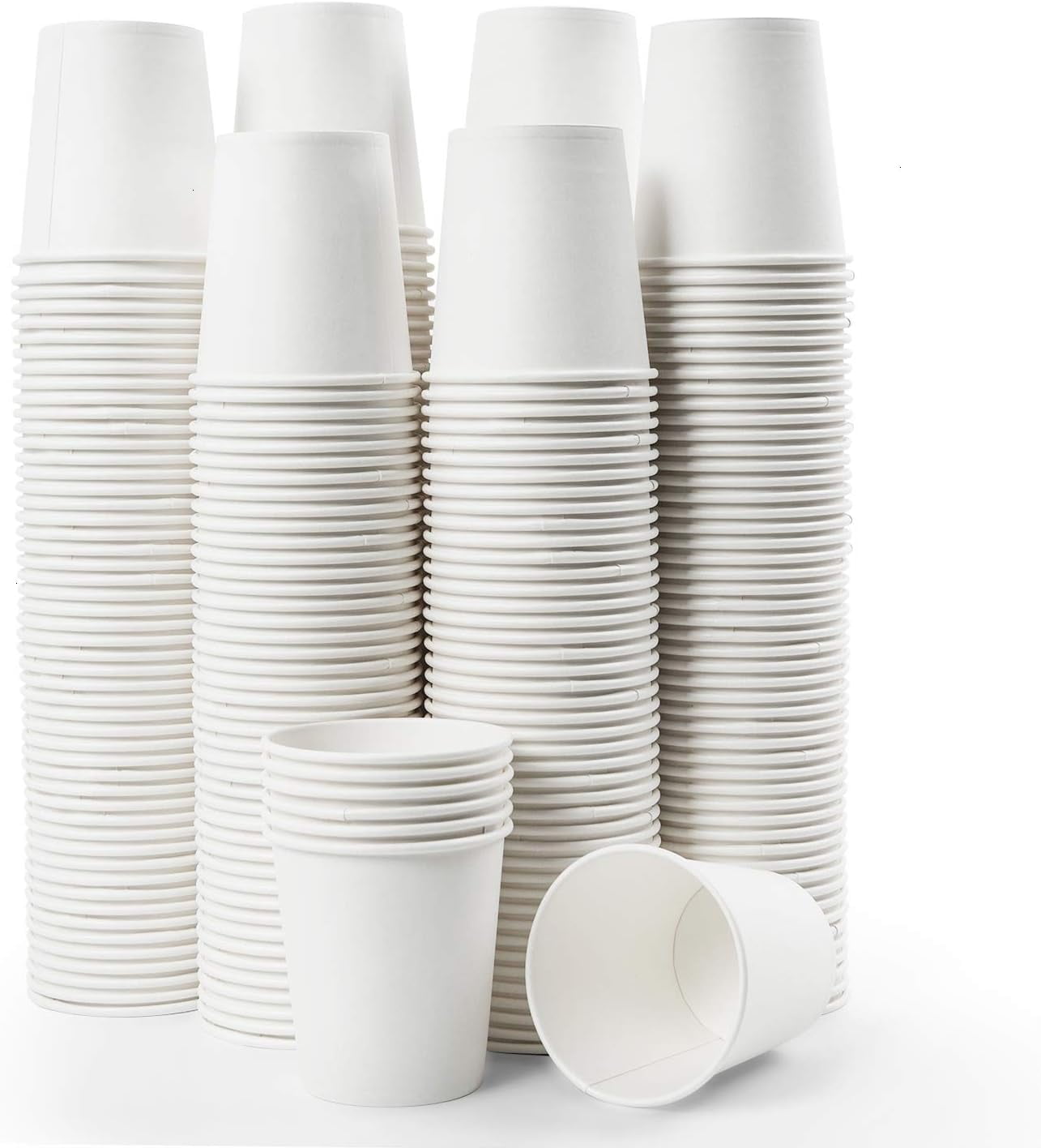 300 Pcs 7.4 oz Disposable Paper Cups, Hot Cold Beverage Drinking Cup ...