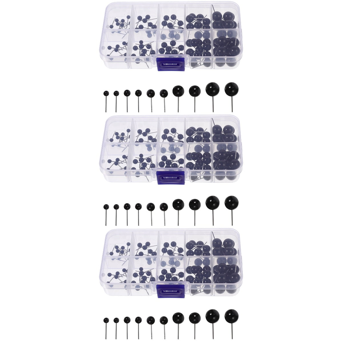 300 Pcs Black Doll Eyes Black Baby Doll Saftey Eyes for Stuffed Animals