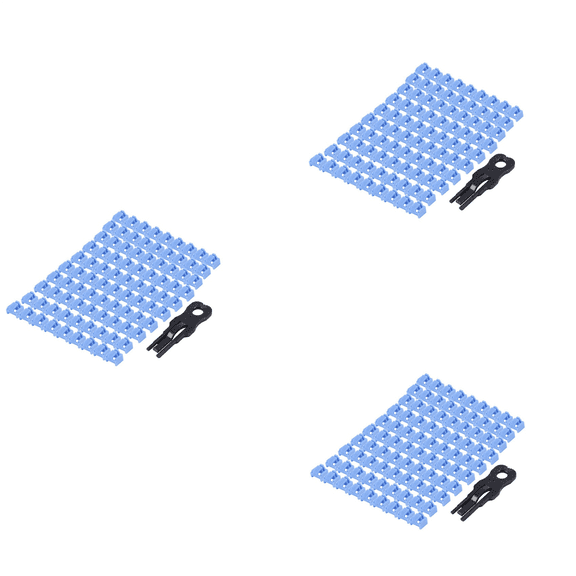 300 Pcs Blue RJ45 Port Ethernet LAN Hub Anti Dust Cover Plug Cap Blockout Protector with Proprietary Lock and Key