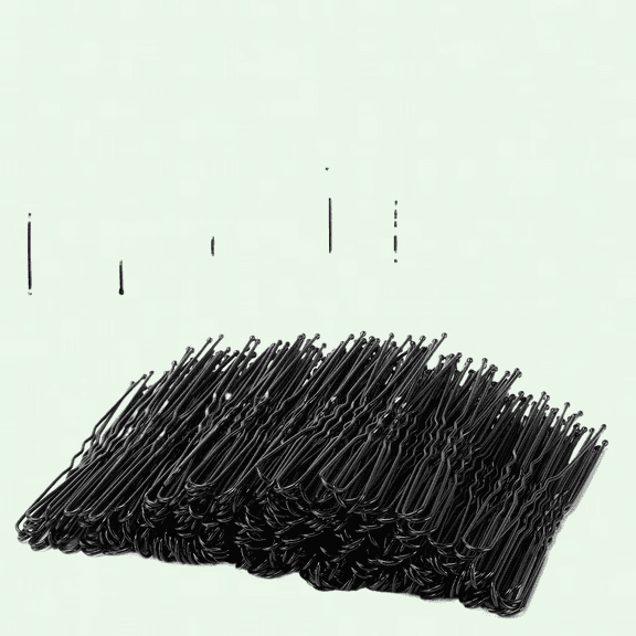 300 Pcs Bobby Pins, Hair Grips Box with Hair Bun Makers, Black Ballet Hair Accessories for Women 7cm/2.8 Inch