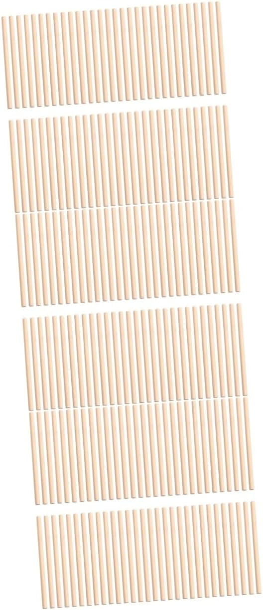 300 Pcs Craft Dowel Rods Crafts for Kids Lollipops for Split in Half