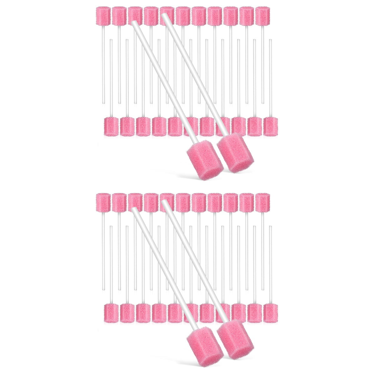 300 Pcs Disposable Cotton Swab Sponges Wand Swabs Unflavored Oral Mouth for Adults Cleaning Baby