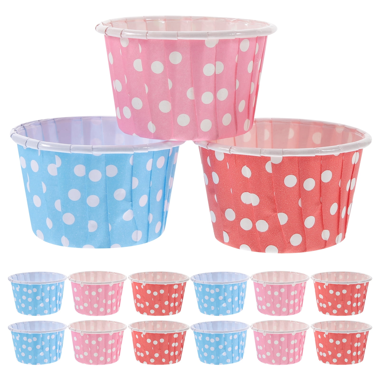 300 Pcs Disposable Ice Cream Cup Snack Cups Paper Ramekins Muffin