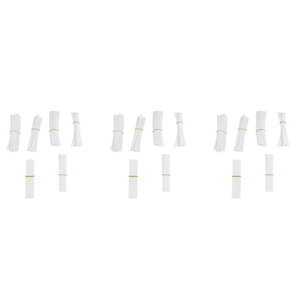 300 Pcs Heat Shrink Tube Casing Heat Shrink Tube Color:White