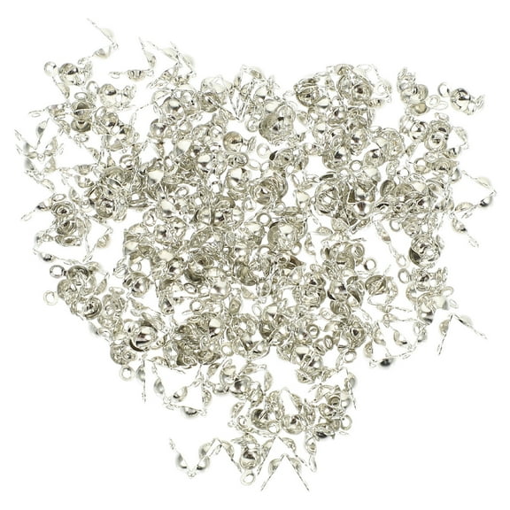 300Pcs Jewelry Crimps Beads Cord Ends Knot Cover Supplies for Making Jewelry