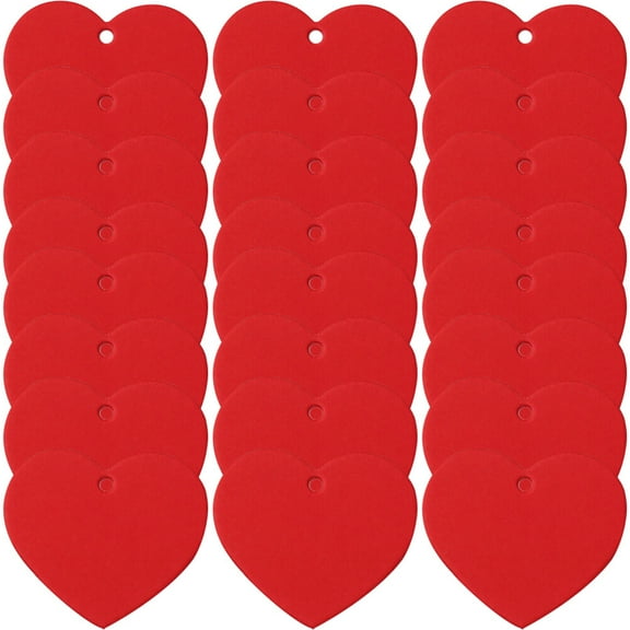 300 Pcs Heart Shaped Love Tags Paper Labels for Valentines Day Decoration and Crafting