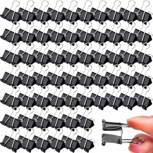 300 Pcs Medium Binder Clips Bulk 1.25 Inch Heavy Duty Paper Clamps ...