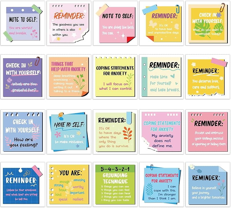 300 Pcs Mental Health Stickers Motivational Affirmation Stickers Mental ...
