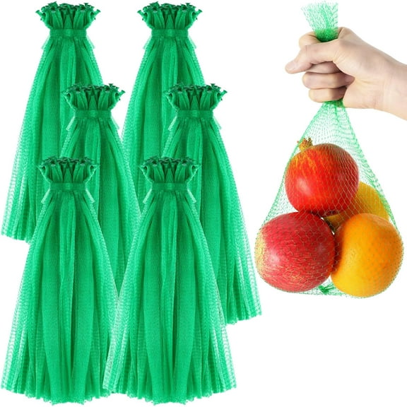 300 Pcs Mesh Bag Seafood Boil Bags Mesh Produce Bags Reusable Washable Net Bag Mesh Vegetable Bags Reusable Grocery Bags Fruit Onion Bags Ground Meat Bags Crawfish Bag(23.6 Inch)
