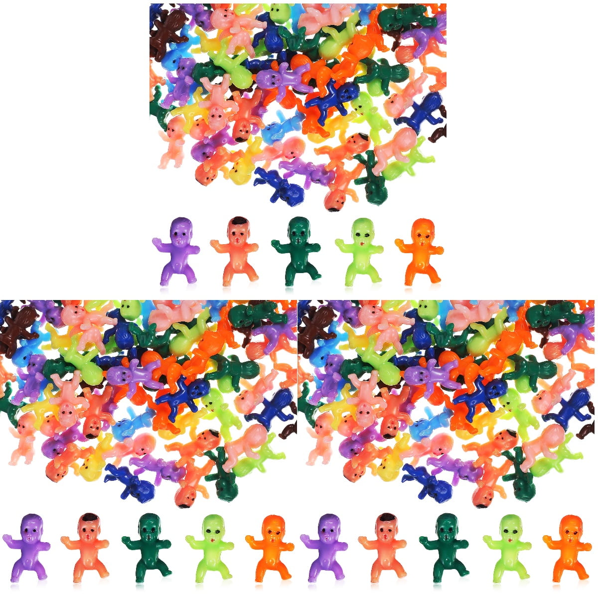 300 Pcs Mini Babies Plastic Babies Ice Cube Babies Dolls for Party Game
