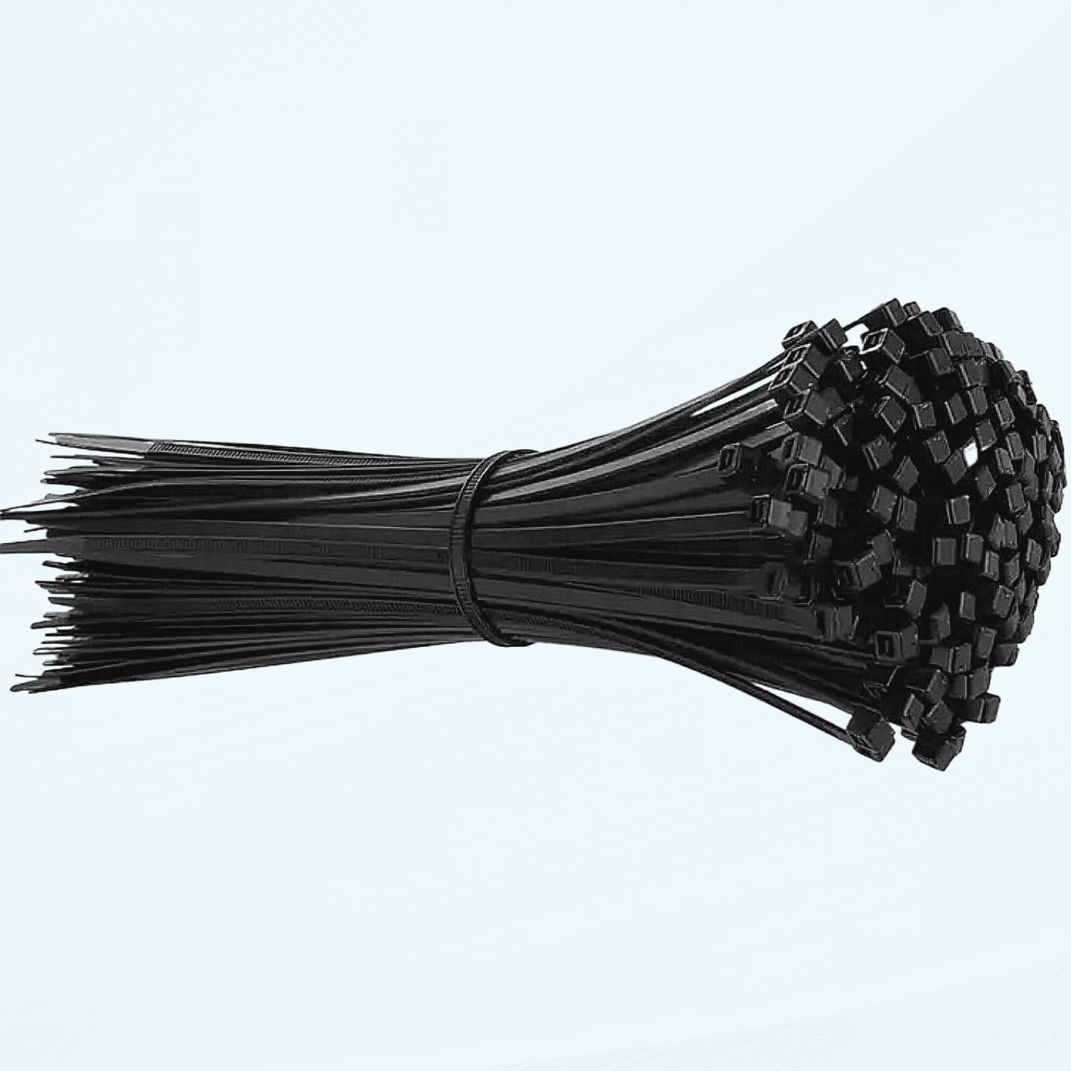 300 Pcs Of Black Cable Ties 150Mm X 2.5Mm Nylon Zip Ties By