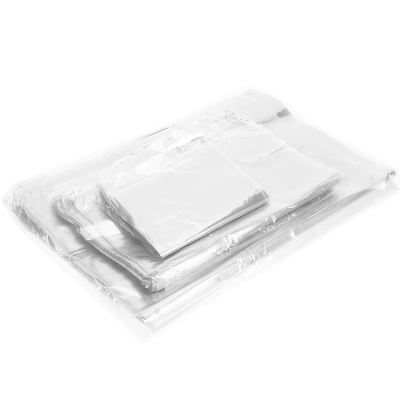 300 Pcs Packaging Bags Clear Heat Wrapping Multipurpose Shrink