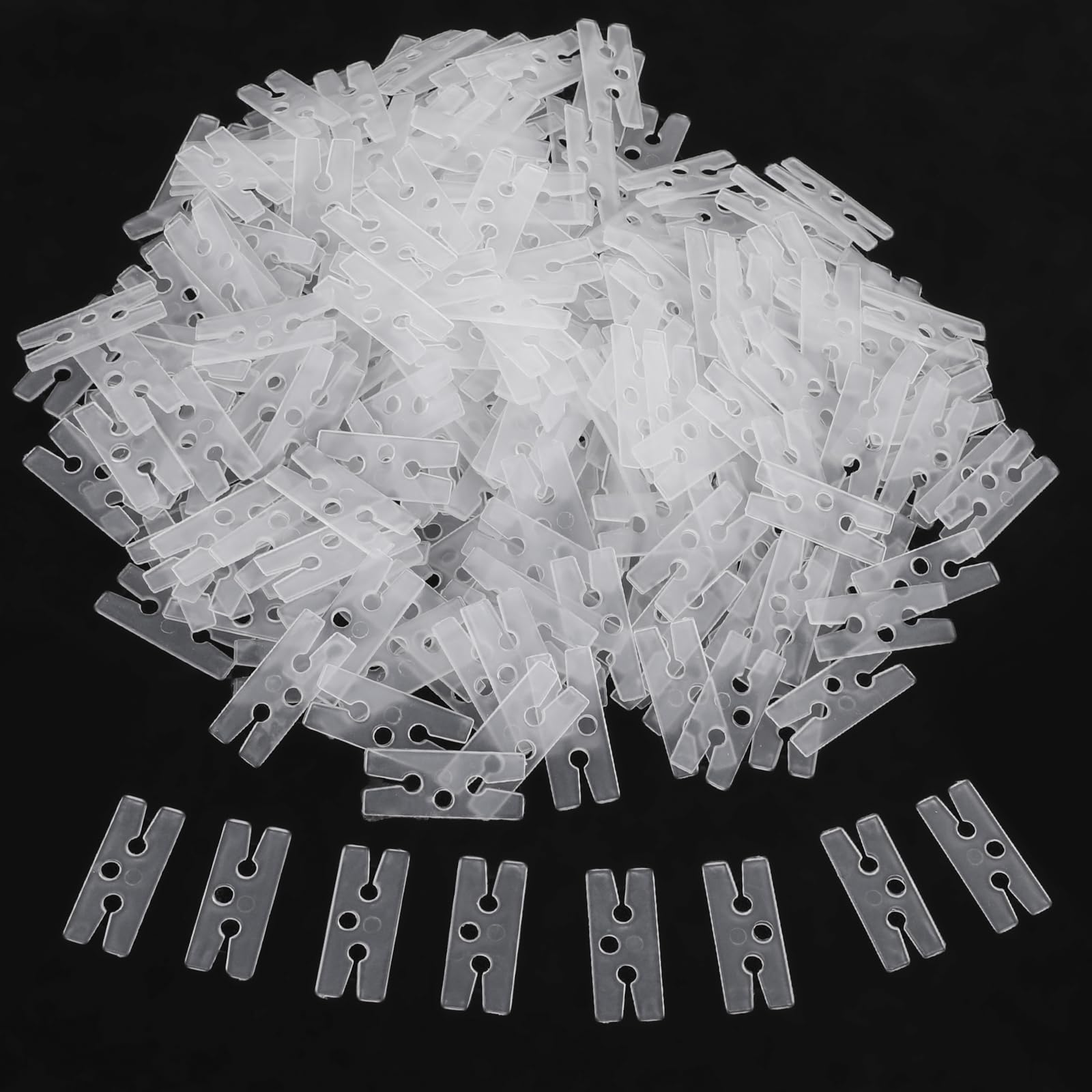 300 Pcs Plastic Balloon Clips Ties for Sealing, Clear Balloon Clips