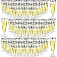 300 Pcs Plastic Champagne Flutes Bulk, 4.5 oz Clear Disposable