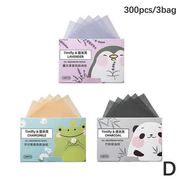300 Pcs Portable Premium Face Oil Blotting Paper Facial Cleanser Sheets For Face Makeup Friendly Blotting Paper