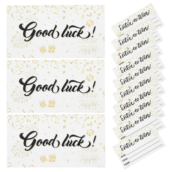 300 Pcs Raffle Ticket Spinner Tickets Cards Golden