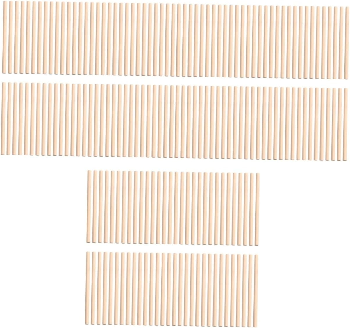 300 Pcs Rhythm Sticks for Dowel Rod 5 Inch Wood Dowel Half Round Dowel