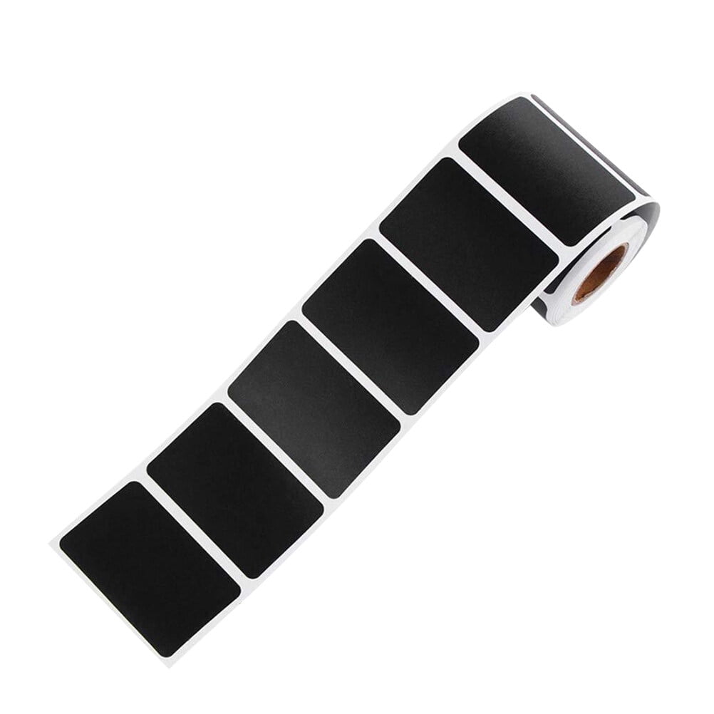 300 Pcs/Roll PVC Chalkboard Labels Rectangular Adhesive EcoFriendly