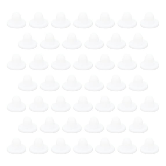 White Rubber Ear Clip Mats for DIY Use 300 Pcs Skid Resistance Pads for Earrings