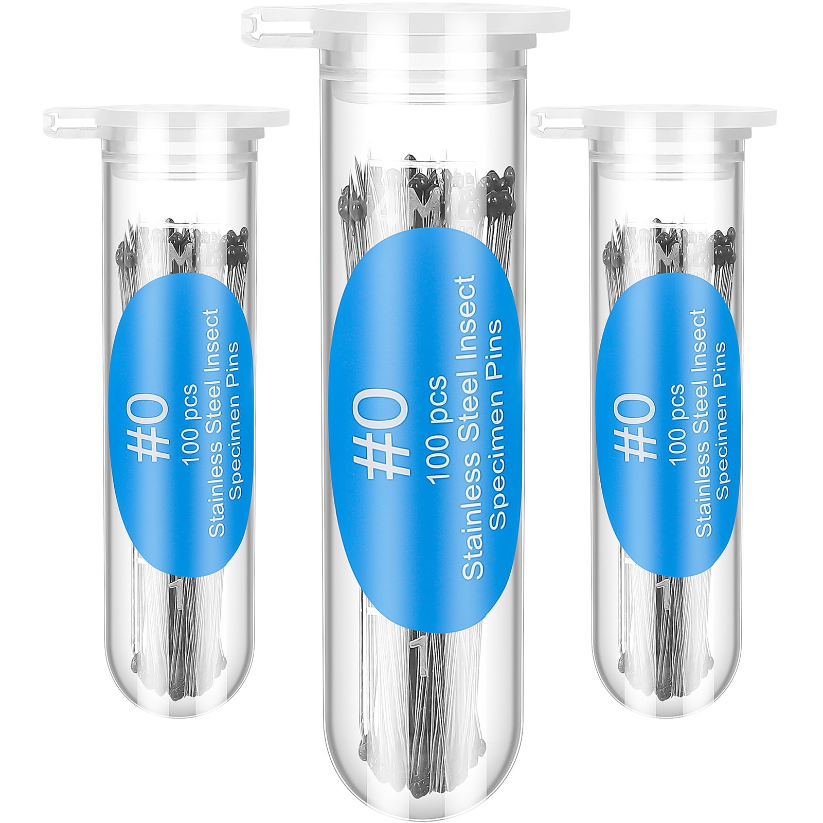 300 Pcs Stainless Steel Insect Pins Specimen Pinning Collection Needles